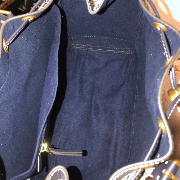 ๐ SOLD ๐T Monogram Jacquard Drawstring Tote - Picture 11 of 13